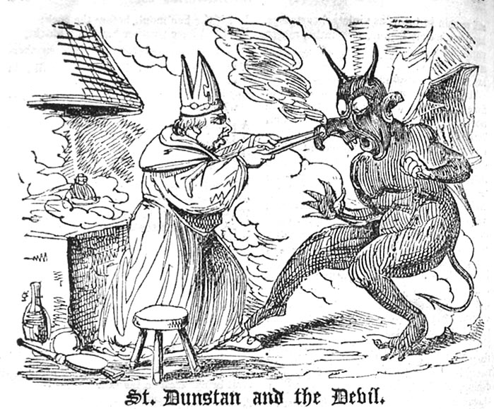 St. Dunstan and the Devil.