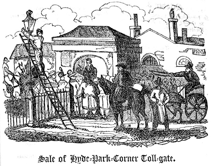 Sale of Hyde-Park-Corner Toll-gate.