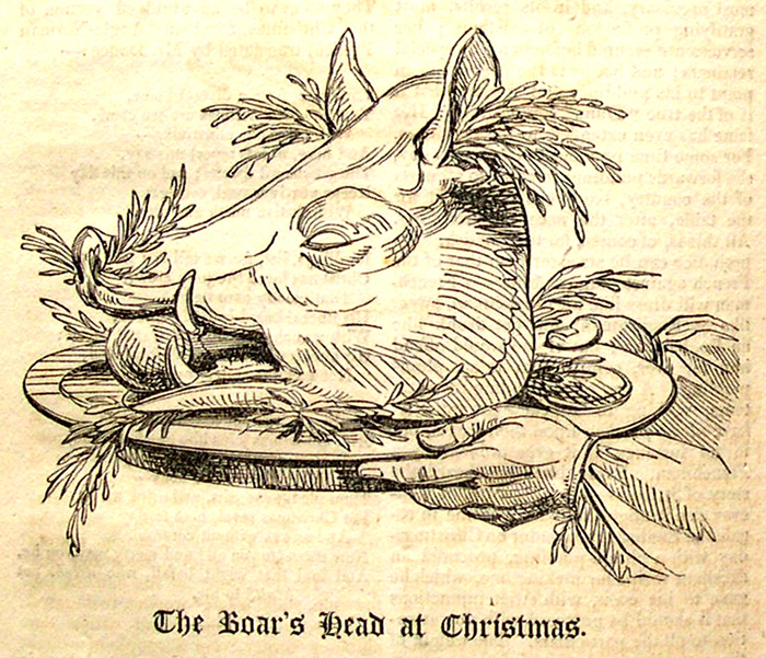 The Boar's Head at Christmas.