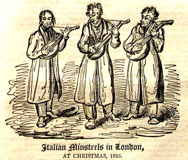 Italian Minstrels in London.